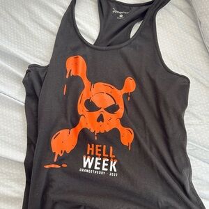 Orangetheory Black and Orange Tank Top